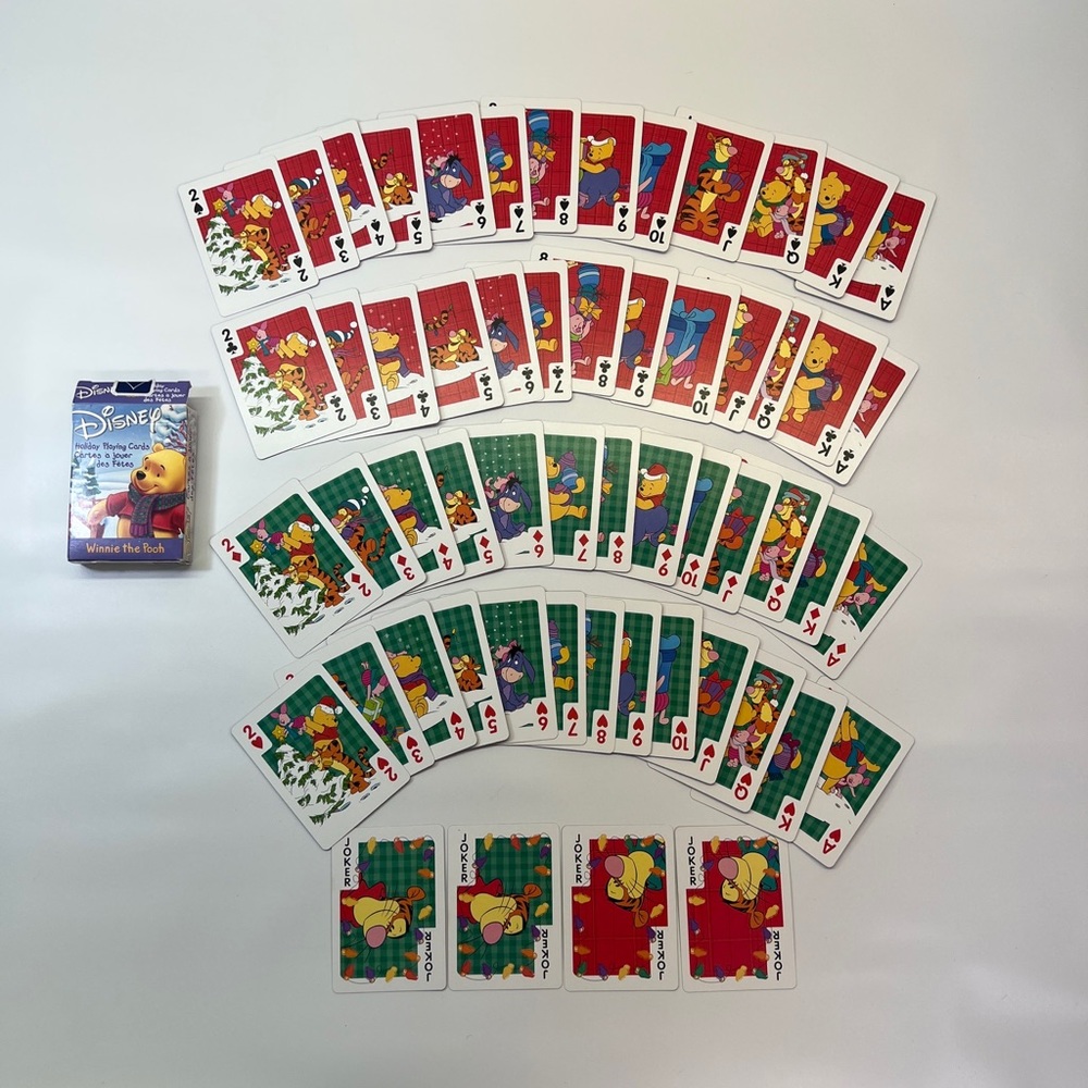 Bicycle Disney Winnie the Pooh Deck of Playing Cards Holiday Playing Cards RARE